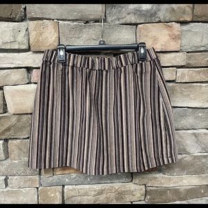 AMERICAN EAGLE Corduroy stripes Brown mini Skirt